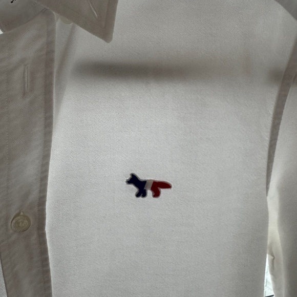 Maison Kitsune Men’s Oxfort Shirt - Picture 3 of 5